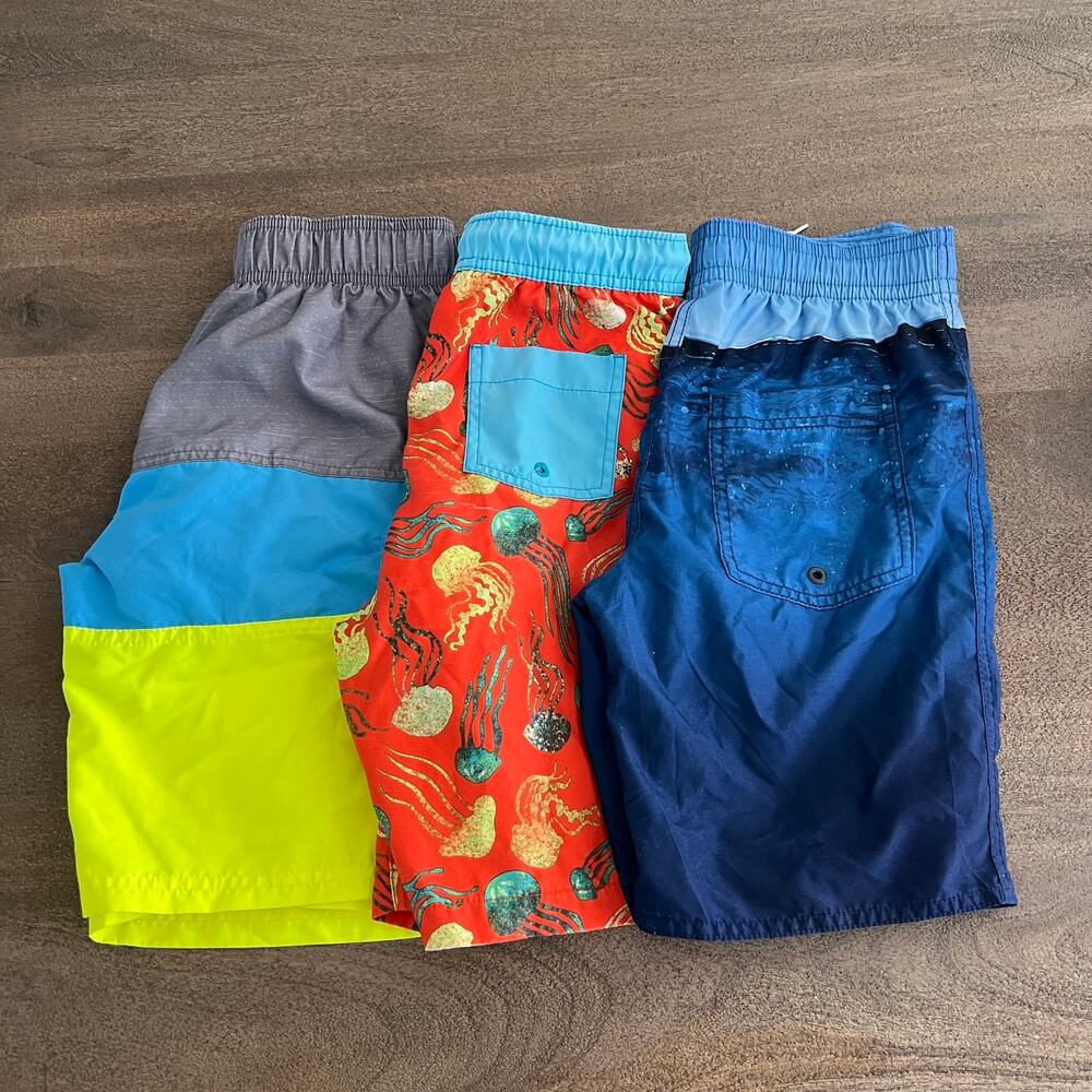Bundle of 3 Swim Trunks Mesh Lined Shorts Size 10/12